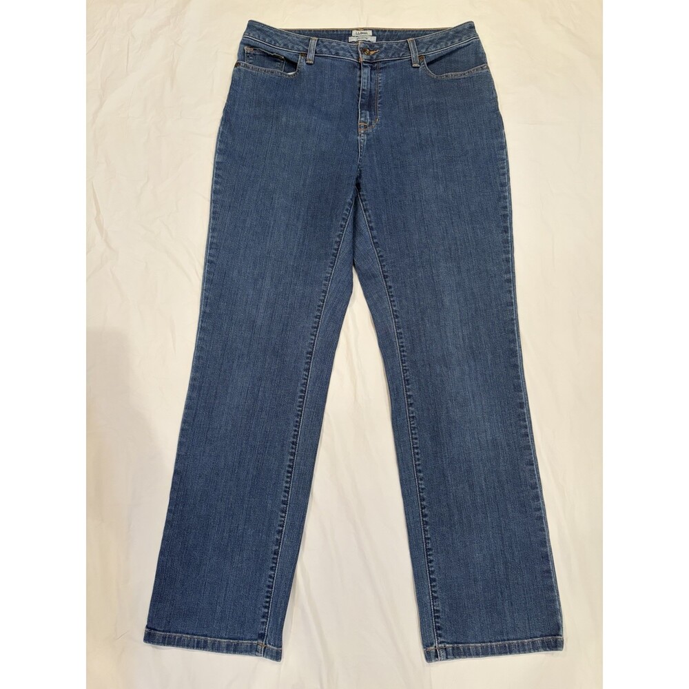 LL Bean Jeans Women's Size 14 Blue Med Wash Classic Fit